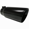 MBRP Black Angled Dual Walled Exhaust Tip (4" Inlet, 5" Outlet) T5053BLK MBRP Black Angled Dual Walled Exhaust Tip (4" Inlet, 5" Outlet) T5053BLK